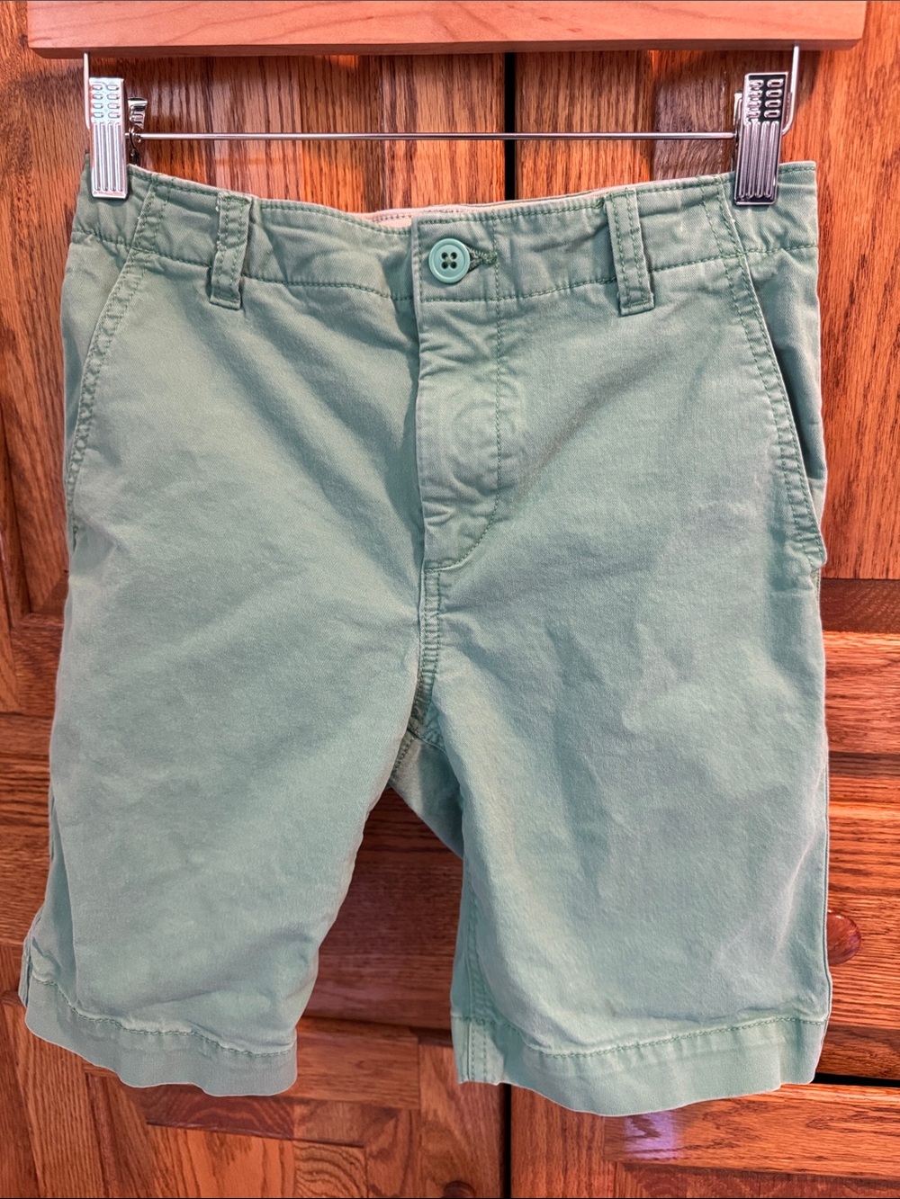 Size 12 GAP Kids Green Cotton Chino Shorts